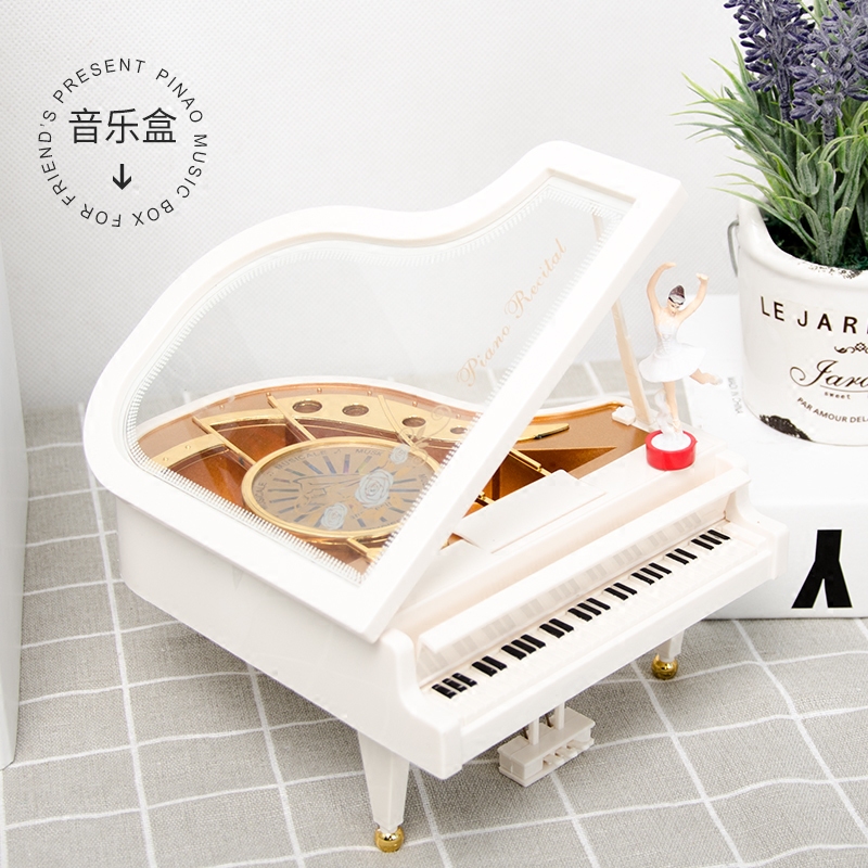 Creative Girls Piano Music Box Ballet Girls Spin Eight-soundbox Children's Day Gifts Swing Piece-Taobao