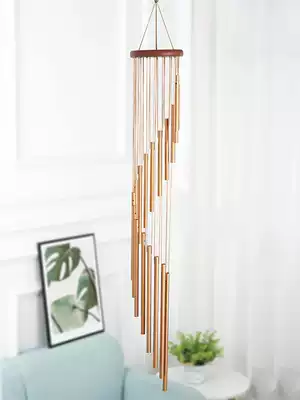 European-style creative solid wood 18-tube wind chimes hanging door decoration Bedroom balcony decoration hanging Japanese-style birthday gifts for men and women