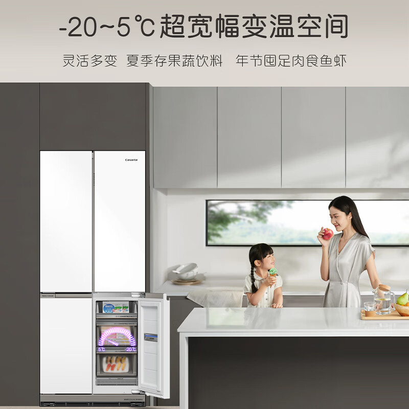 Casarte/卡萨帝 BCD-501WGCTDM4WKU1 501升超薄平嵌十字门电冰箱