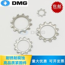 Dongming 316 stainless steel GB862 1 external toothed anti-slip gasket washer DIN6797A locking gasket M3-M36