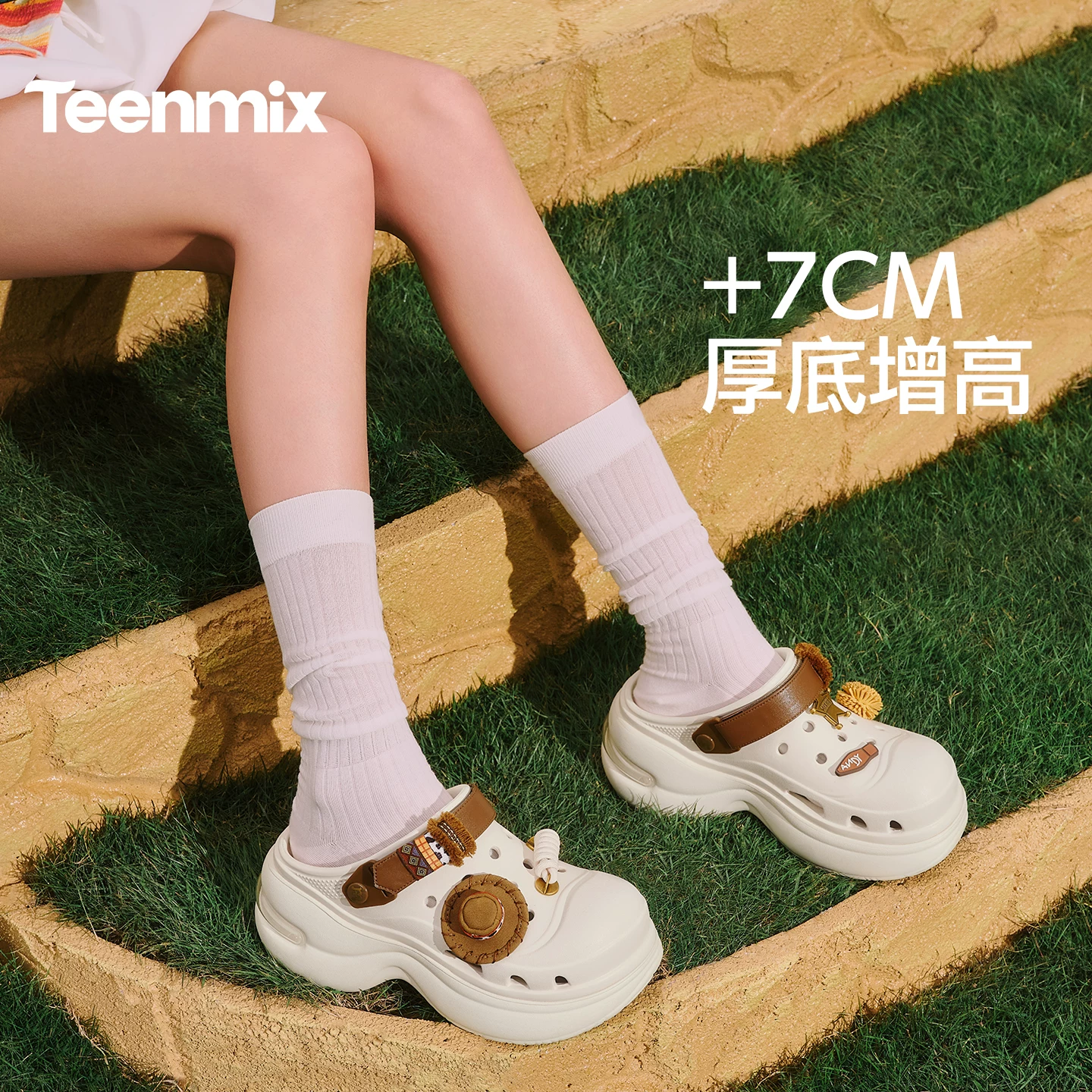 Стилизованные по одному стилю Zhang Ruonan и Shen Yuelang Tianmeiyi безумной ЗооТопии Sugar Bean Cave Shoes женские обувь на платформе с толстой подошвой, сандалии и шлепанцы