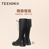 Martens, флисовые высокие сапоги на платформе, зимние высокие ботинки