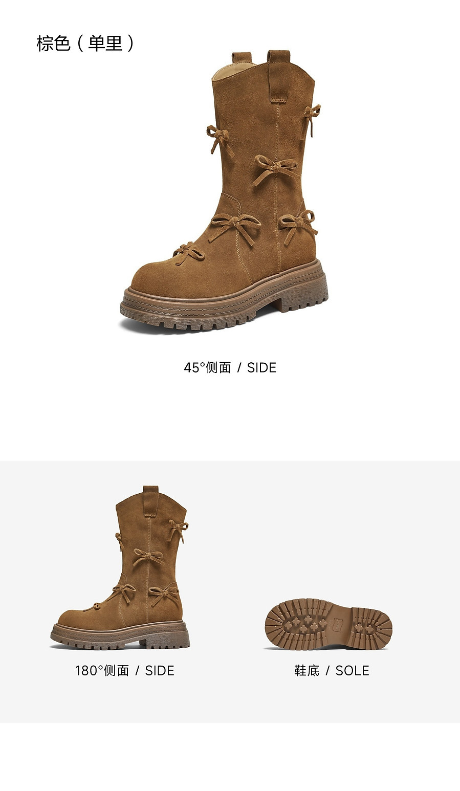 Западные Boots tata他她复古靴子西部靴厚底堆堆靴休闲靴骑行靴中筒靴chf01ds5