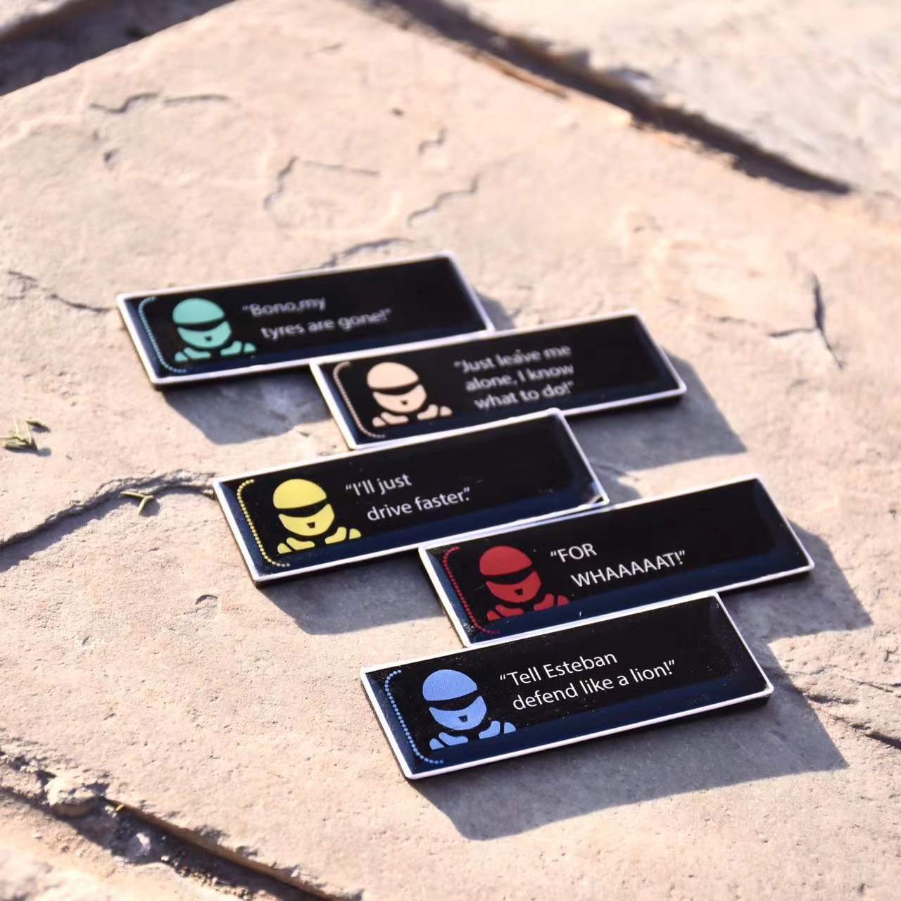 2022F1 driver name sign fridge sticker Creative McLaren Fleet F1 Decorative Drip magnetic magnetic attraction