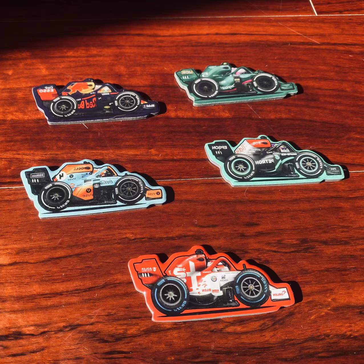 2023F1 Racing fridge sticker Creative McLaren Red Bull Fleet F1 driver Decorative Drip magnetic suction-Taobao