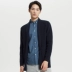 MECITY Men 2018 Winter New Wool Hàn Quốc Áo len cardigan dài Áo len ấm áp áo da nam đẹp Áo len