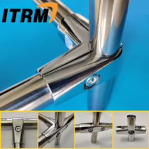 25mm6 points galvanized pipe round pipe stainless steel pipe connector link fittings drying rack tee-free welding