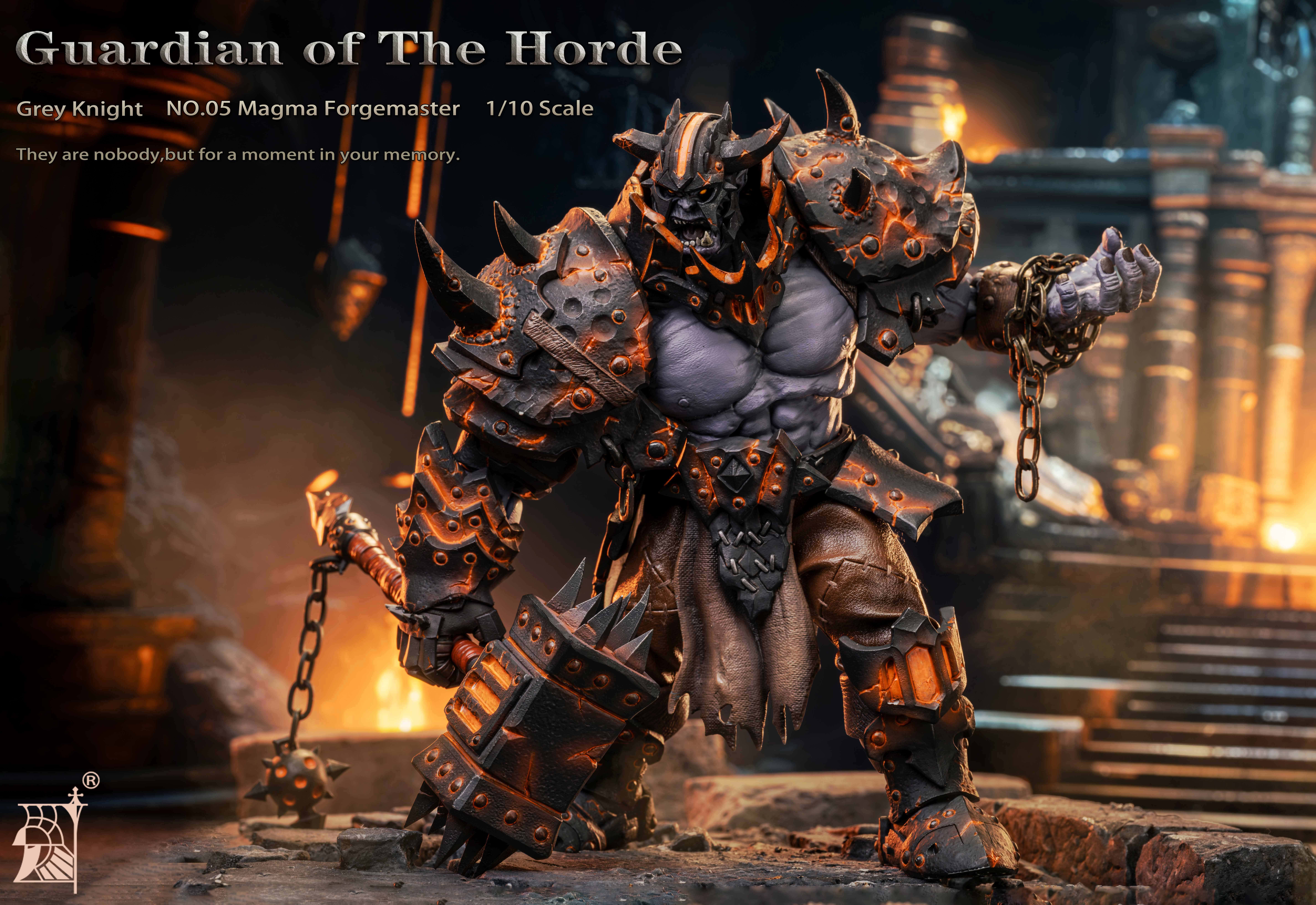 Mithril Action Guardian of the Horde No.05 Magma Forgemaster Barbarian Orcs 6" - Picture 8 of 10