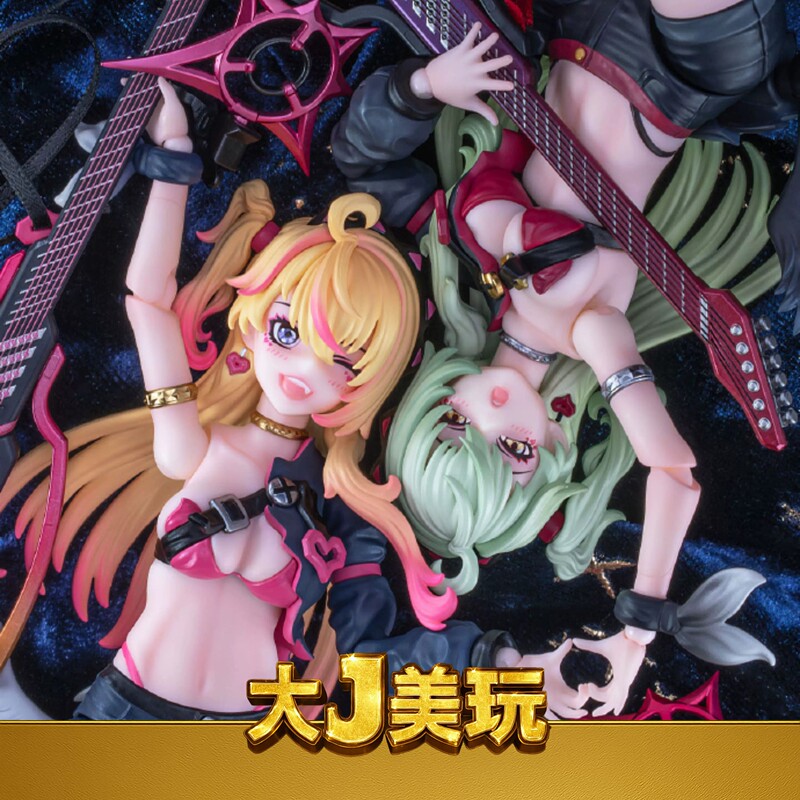 【In Stock】Dimensional Figure 1/12 Hoshikawa Nekomata Magic Sound Angel Yellow Hair Green Hair Action Figure