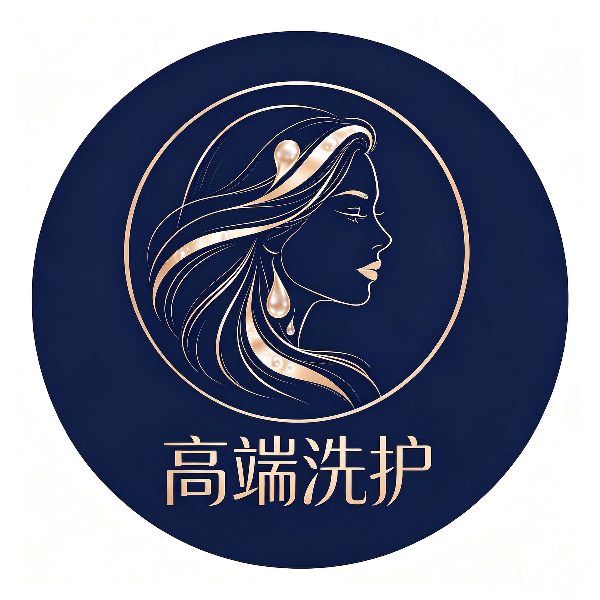 高端洗护分销麒舰店的LOGO