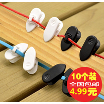 10 packs rotatable headphone cable clip headphone clip headphone cable clip collar clip flat wire round wire universal