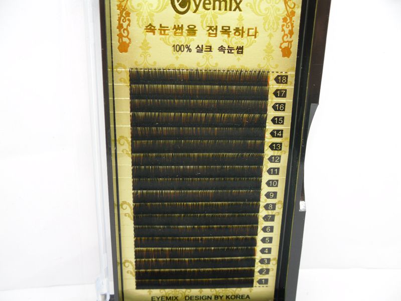 韩国奢华蚕丝嫁接睫毛定制  B/C/D卷 细款 密排 9mm-13mm长度可选详情15