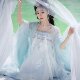 Hanfu Heavy Industry Embroidered Tang Made Chest-Length Large Sleeve Myrobalan Skirt