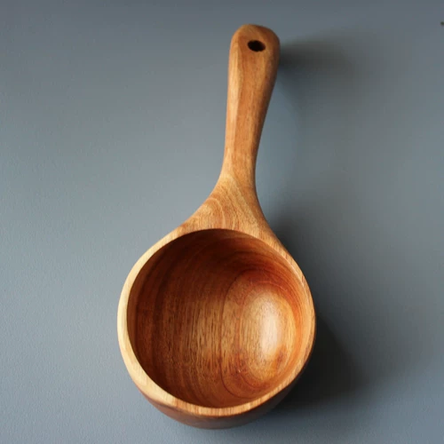 Creative Korea ест высушенную ложку рисового чаша, приготовление деревянной каши миски, японская в стиле домашний совок риса, ложка, душевая вода