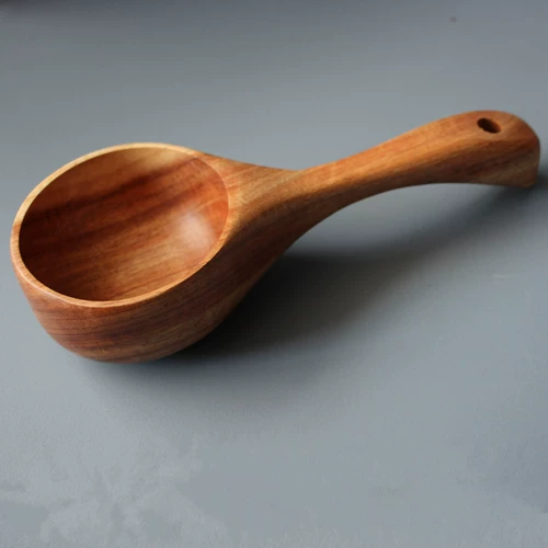 Creative Korea ест высушенную ложку рисового чаша, приготовление деревянной каши миски, японская в стиле домашний совок риса, ложка, душевая вода