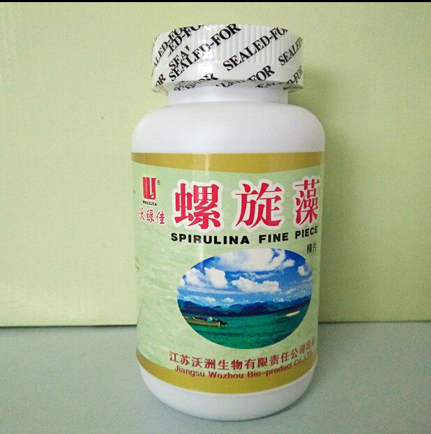 12 12 Wujia jia algae spirulina green algae 1000 tablets