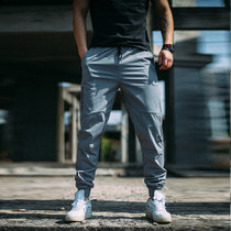 Muscle Mens Fitness Sports Trunk Pants Slim Summer Casual Pants Elastic Quick Dry Training Pants Tide