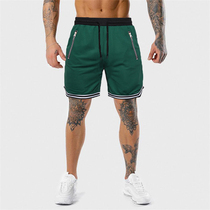 Summer loose thin section sports casual five-point pants mens running training quick-drying shorts fitness sports elastic pants