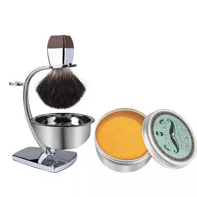 Power this travel razor beard brush holder foam soap bowl household shaving cream foaming pure badger hair brush