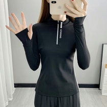 2021 - Fall - winter new speed dry dress lady long sleeve elastic air breathable repair and slim fitness yoga punch