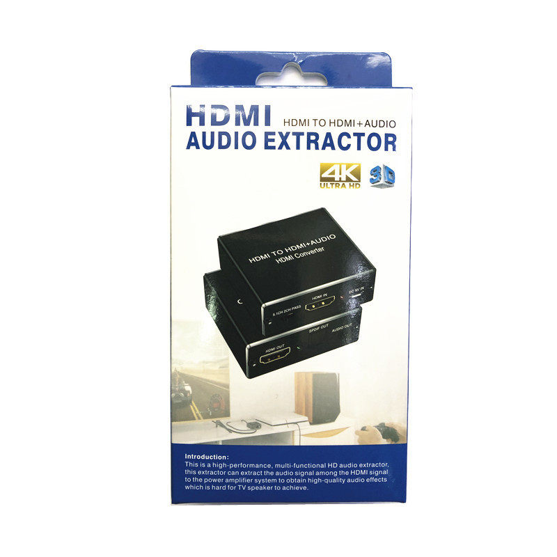 Кабель HDMI hdmi音频分离器4kx2k/3d立体环绕3.5/莲花audio光纤5.1解码转换器 3.5/Audio