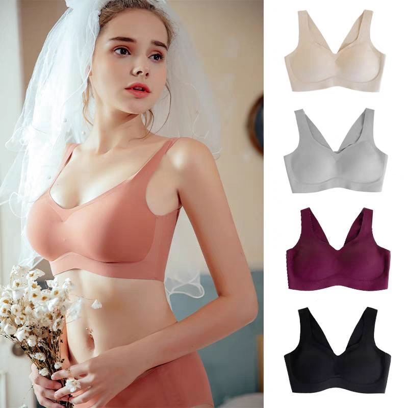 【Full Quality Inspection】Craftsman Store Brand Same Model Oem Upgraded Version Deep V Seamless Underwear Bra, Style 15