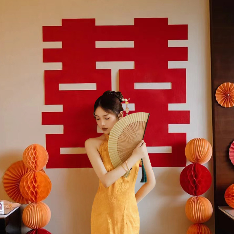 Extremely high-grade words for wedding room living room Backroom wall dedicated gate wedding room arranged for women's bedroom decoration