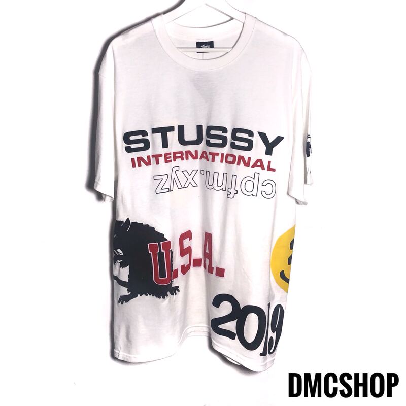 New in Stock Stussy X Cpfm Cactus Plant Flea Market Smiley Face Short-Sleeve T-Shirt New in Stock Stussy X Cpfm Cactus Plant Flea Market Smiley Face Short-Sleeve T-Shirt
