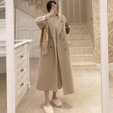 Зимнее элитное шерстяное пальто, куртка, 2025 года, яркий броский стиль, увеличенная толщина