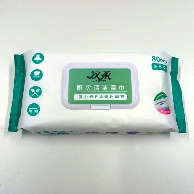 Kitchen wipes strong degreasing household extractable clean degreasing wet wipes artifact 80 pumping 3 packs
