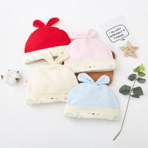 Baby hat spring and summer thin cotton newborn male and female baby hat spring and autumn 0-3 months newborn tire cap