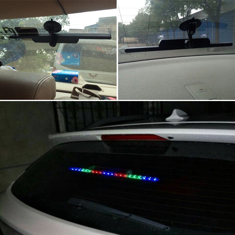 Automotive solar flash anti-tail lights decorative lights warning lights thunderbolt Ranger LED internal flow lights