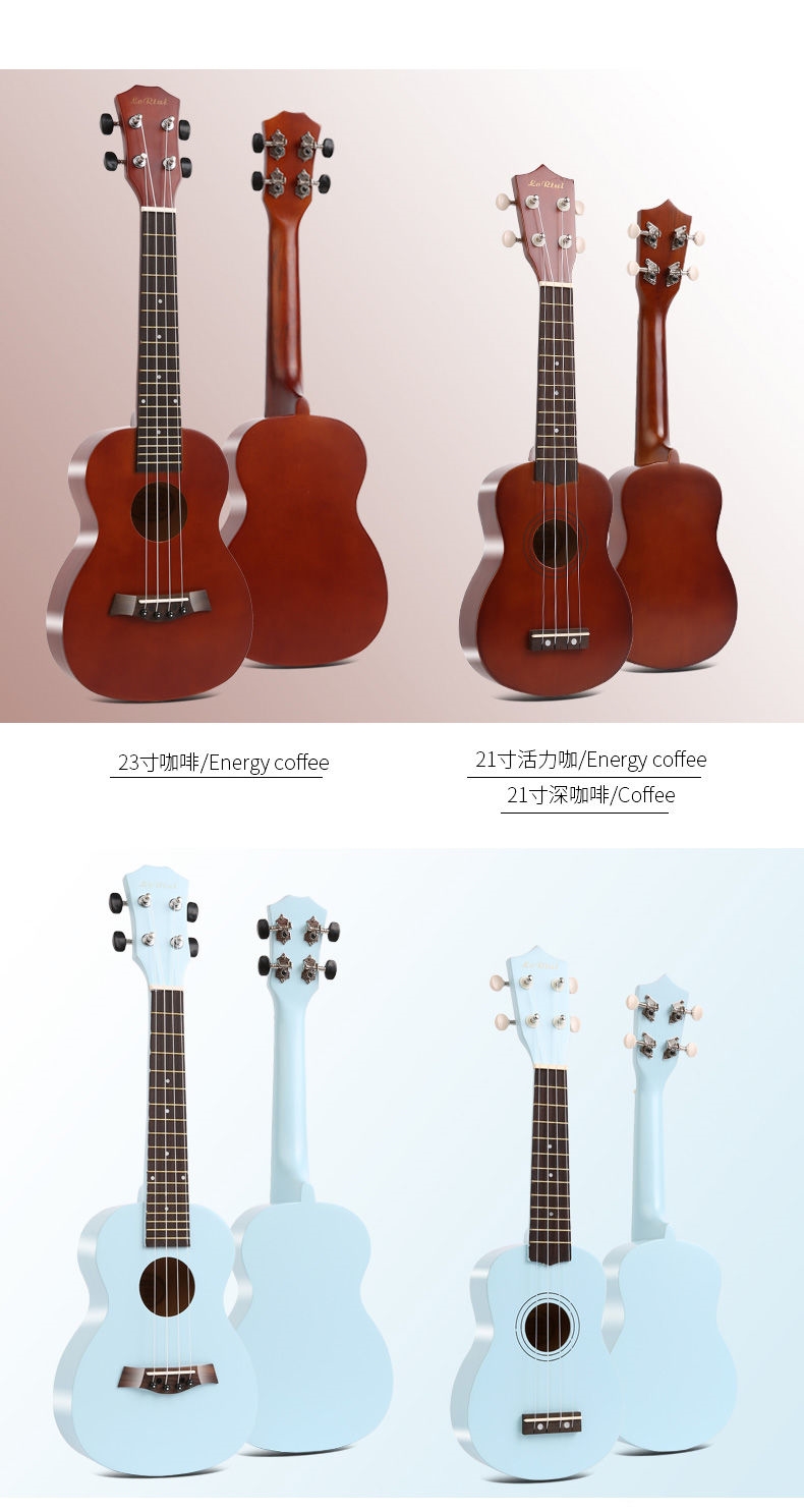 Veneer ukulele sinh viên mới bắt đầu nam và nữ 21 inch 23 inch ukulele trẻ em nhập nhạc cụ guitar nhỏ - Nhạc cụ phương Tây đàn điện
