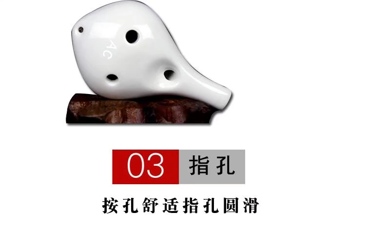 Mục nhập của học sinh Sáu lỗ Ocarina 6 lỗ Người mới bắt đầu gửi sách giáo khoa Alto C cho sáo của người lớn - Nhạc cụ dân tộc