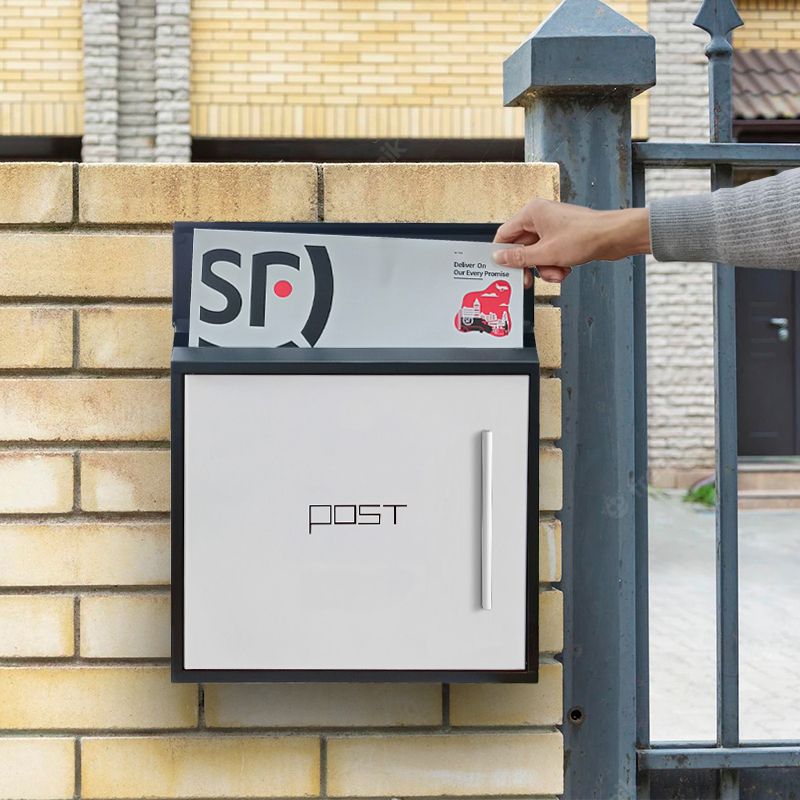 メールボックス ヨーロッパのヴィラ 屋外 壁掛け ロック付き 304 ステンレススチール 大型 提案ボックス メールボックス