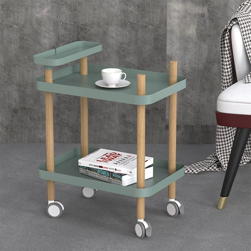 Несколько углов дивана, несколько железных искусств с помощью шкивов с мультифункцией, простой журнальный столик, настройка Nordic Ins Trolley