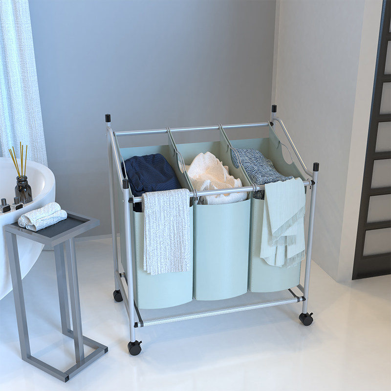 Nordic Bathrooms Dirty Laundry Basket Loading of clothes Containing Basket sorting Clothes Home Laundry Dirty Laundry Separation