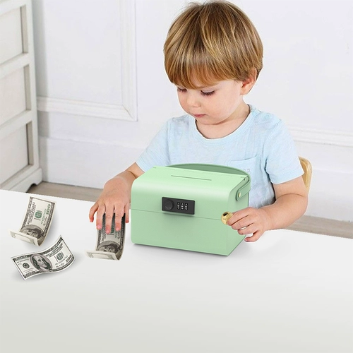 Копилка из кованого железа, детский ящик для паролей, сейф большой емкости, копилка, креативные принадлежности на день рождения для мальчиков и девочек.