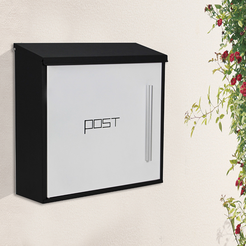 Mailbox mailbox European Villa outdoor wall with lock 304 stainless steel large suggestion box letter box