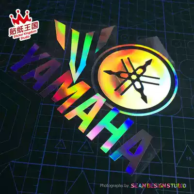 YAMAHA R1R3R6 MT07 09 10 BWS TMAX XMAX NMAX colorful laser sticker decal