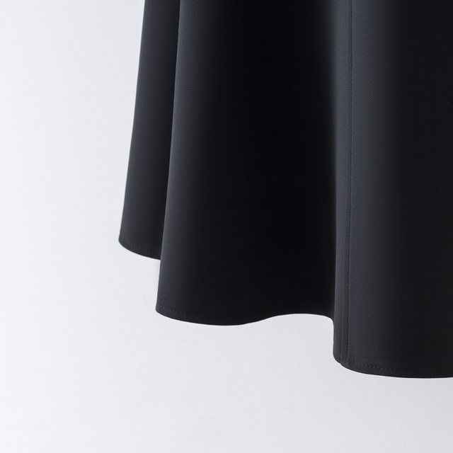 Coffee color high waist umbrella skirt 2022 new loose large swing mid-length a-line skirt female autumn small skirt