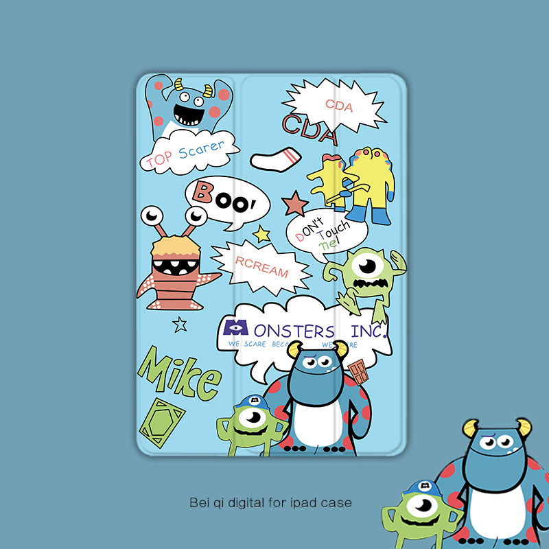 2020 new ipad10 2 Apple flat pen slot air3 protective sleeve pro11 silicone gel 9 7 inches 1819 version Sixth seventh generation 10 5 cartoon creative net red light