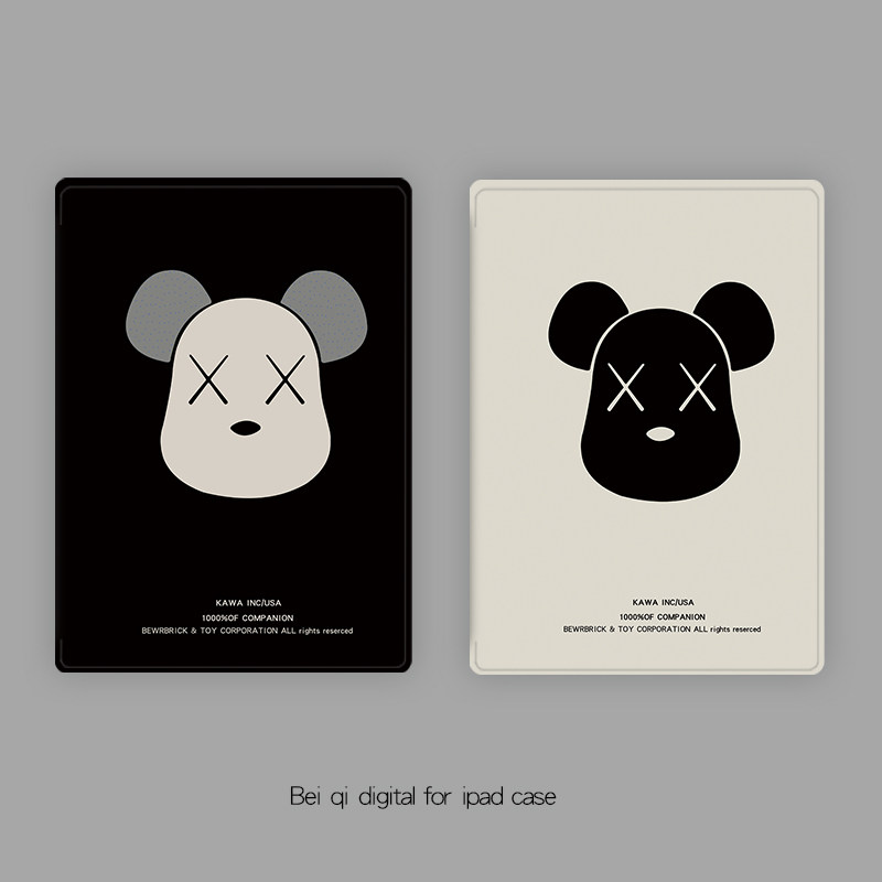 2021 new ipad9 protective sleeve air4 Apple 10 2 computer flat trifold with pen slot 10 5 fifth-sixth generation 1819 version 9 7 inch cartoon net red 5mini6