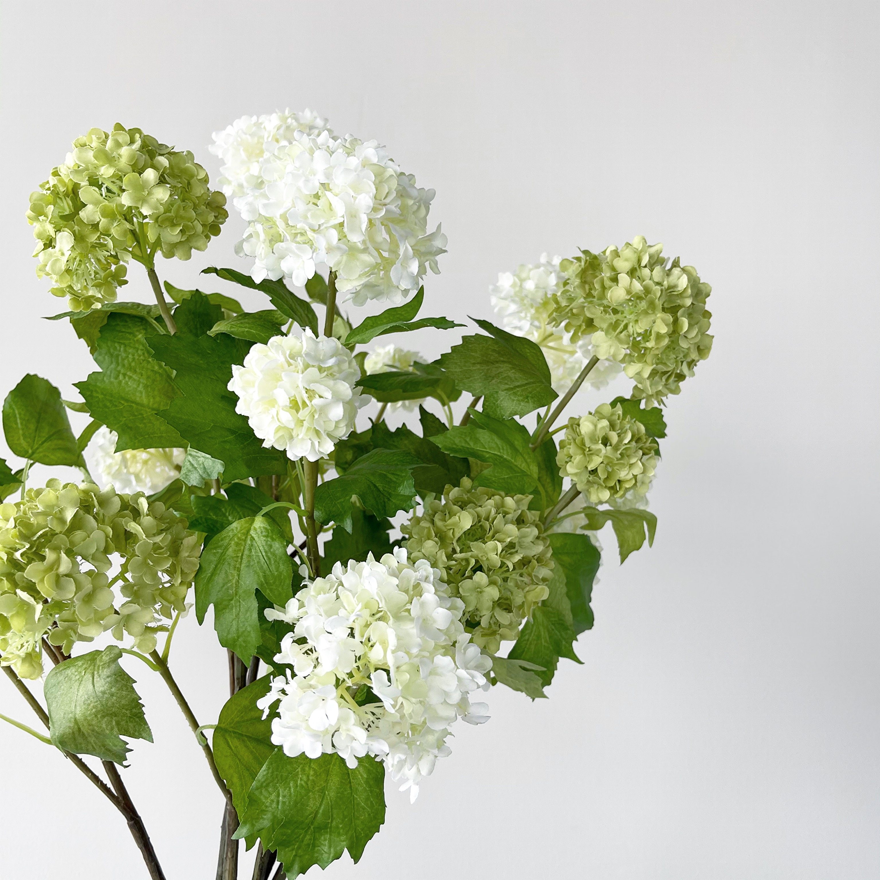 JUNJUN simulation flower wood hydrangea spring and summer natural department realistic flower arrangement leaf material ins natural department Chinese flower material