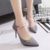 Mùa hè 2018 mới phiên bản Hàn Quốc của Baotou khóa sandal nữ màu đen gợi cảm đẹp với giày cao gót nữ hoang dã dép nữ đẹp Sandal
