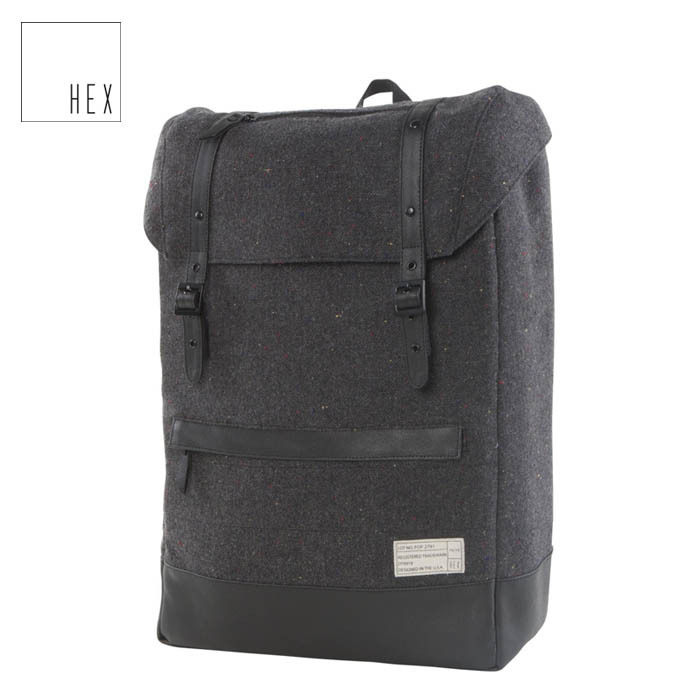American HEX backpack 156 laptop bag 13 inch waterproof canvas leisure travel backpack tide men ins