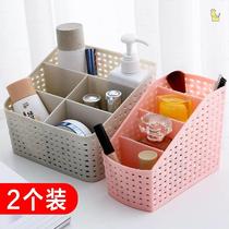 Small items storage box desktop storage box plastic rack dressing table lipstick desk Skin Care Cosmetics