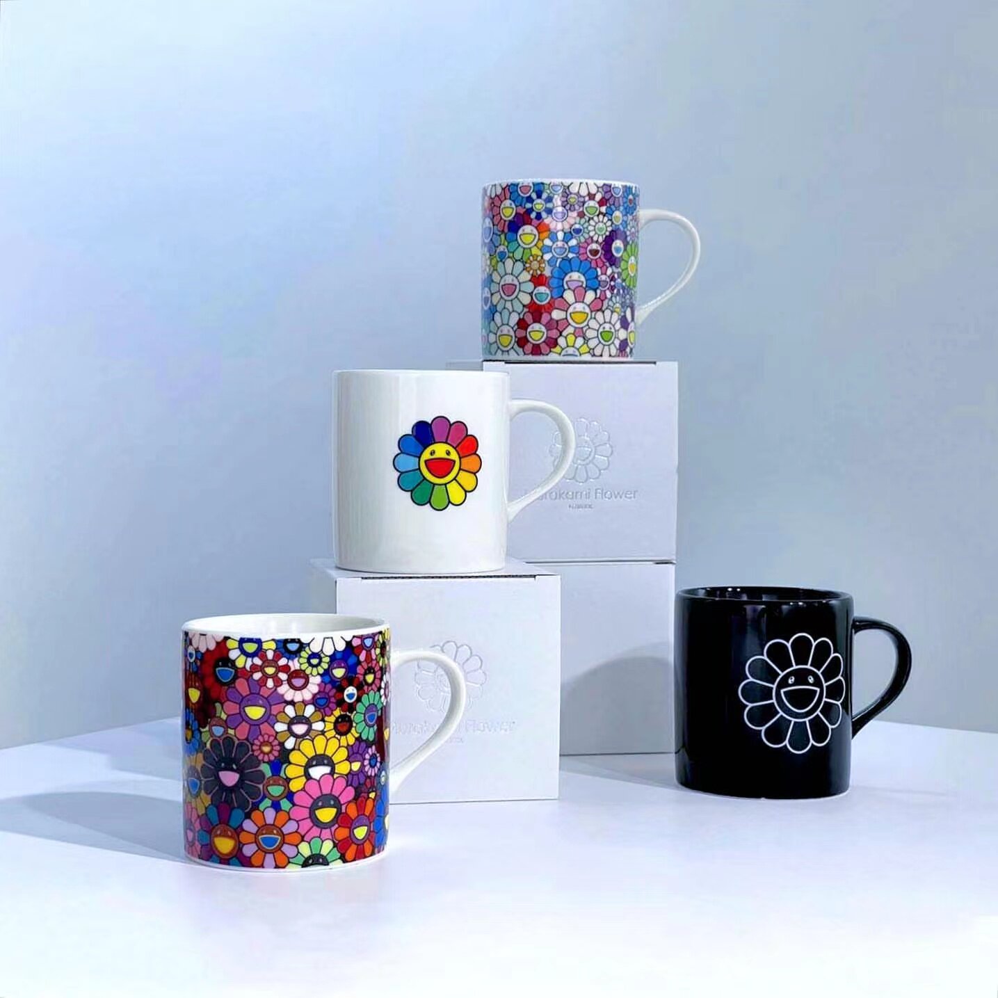 (Domestic spot) Snow Country Sauce Murakami Takashi Sunflower Ceramic Japanese Cup Mug Collection