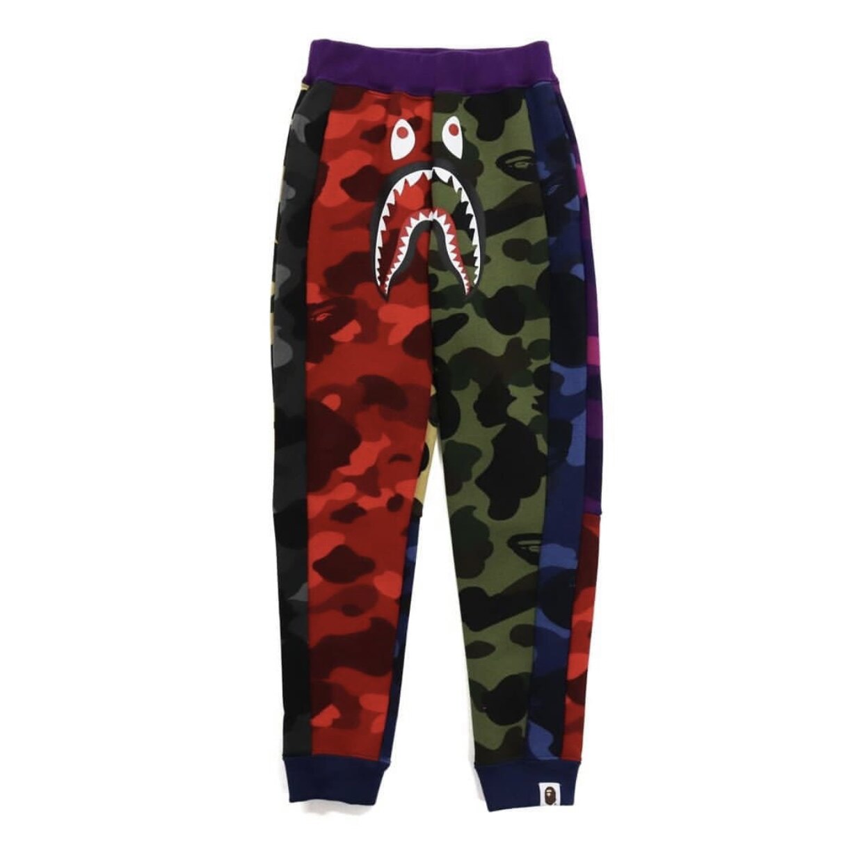 (Special Price Domestic Spot) Snow State Jam Bape Boy Clothing Collage SHARK WGM TIGER LONG PANTS SWEATPANTS