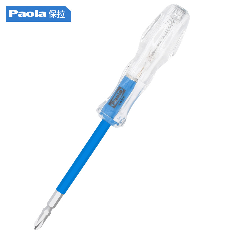 Paola electric pen Screwdriver dual-purpose insulation multi-function electric pen Industrial cross electric test 1028
